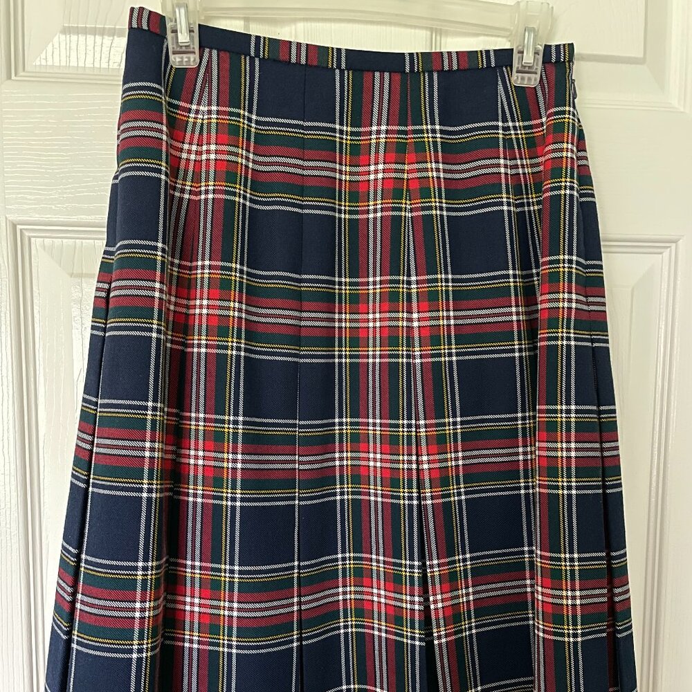 Dereta London Lined Pleated Skirt - 27" Waist Scottish Plaid Kilt Style